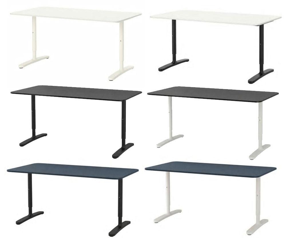 이케아  BEKANT 베칸트 책상 시리즈 높이조절 일자형 학생 성인 원룸 사무실 공부방 서재