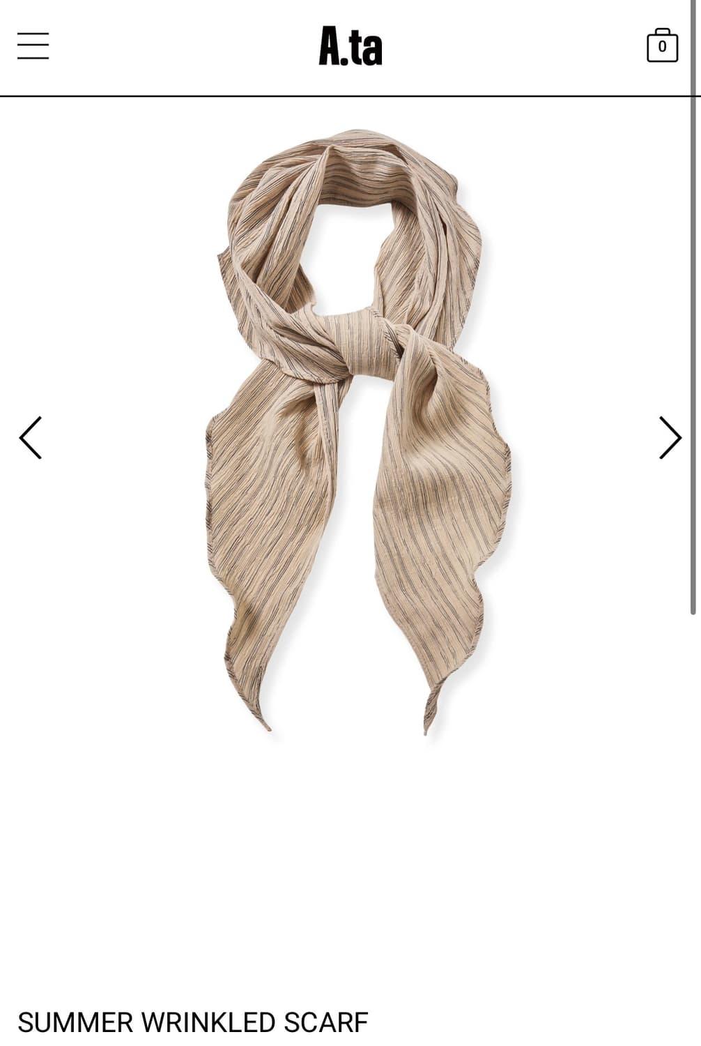 A.ta 에이타 썸머 링크 스카프  | 후루츠패밀리