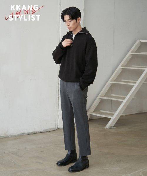 [드로우핏X깡스타일리스트] 밴딩 테이퍼드 슬랙스 [GREY]