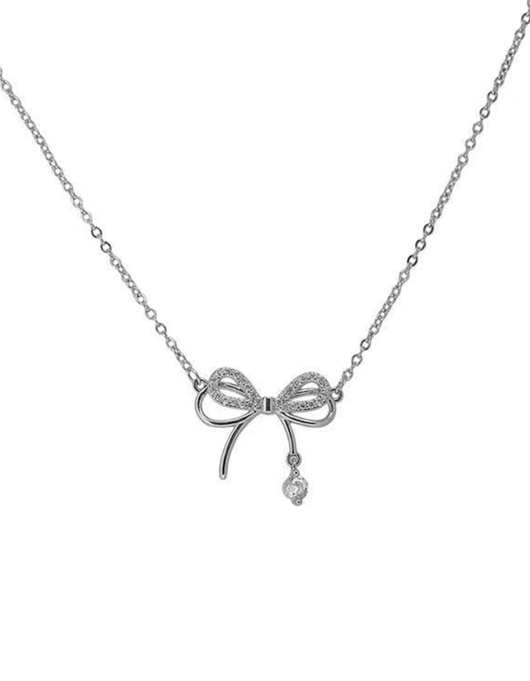 cute ribbon necklace [큐트 리본 목걸이]