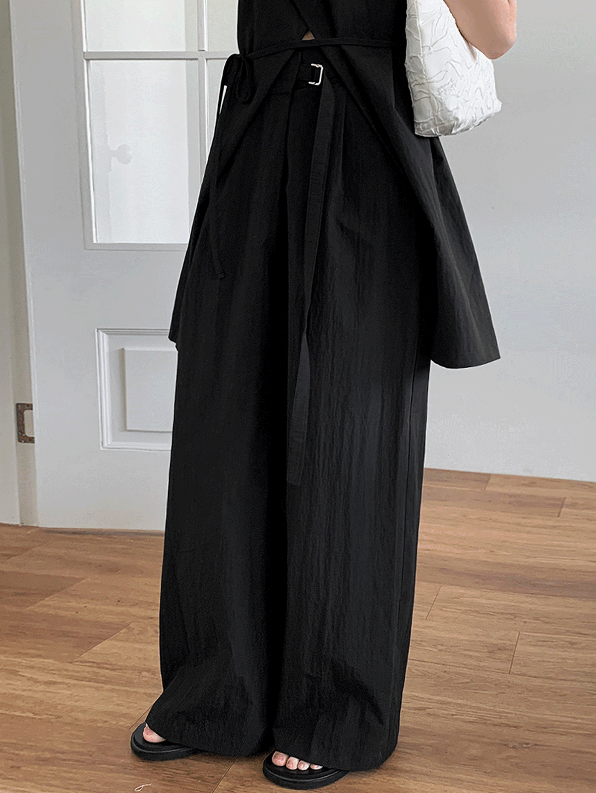 rena strap belt pants (2color) 세트가능!