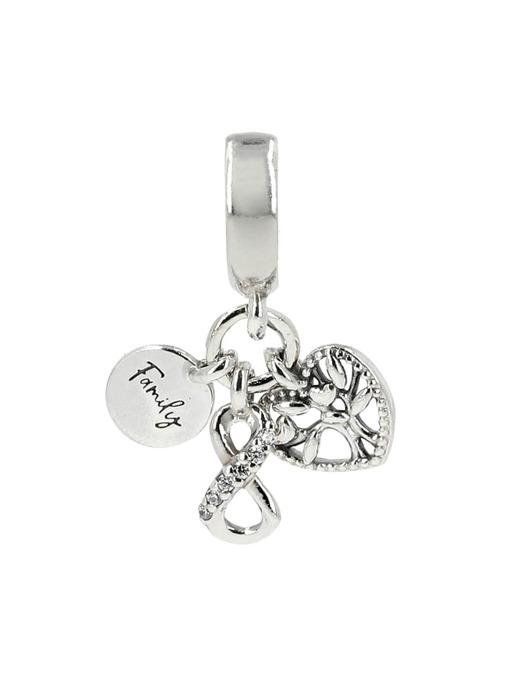판도라 792201C01 패밀리 인피니티 트리플 펜던트 겸 댕글 실버 참