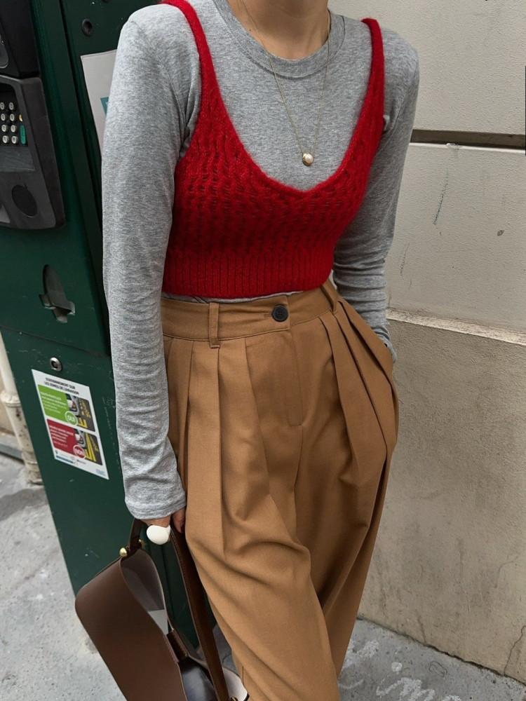 살롱드매그 모헤어니트뷔스티에