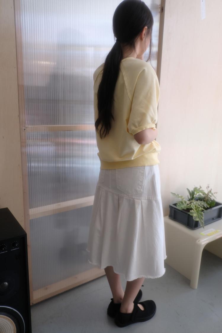 콜하그 cotton flare denim skirt (2c)