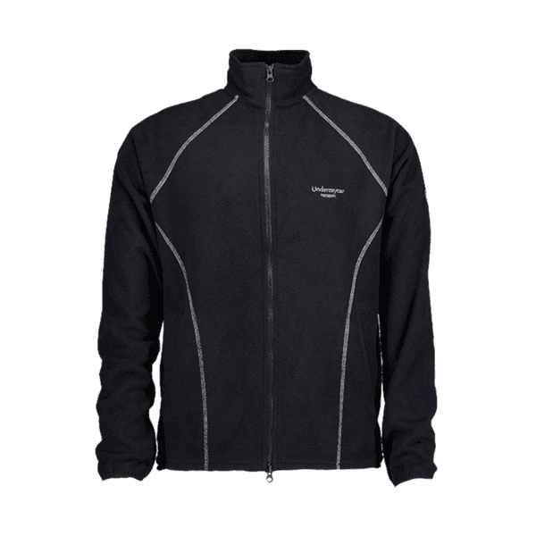 MU.159 Combi Geo Line Fleece Zip-Up Black