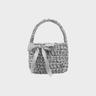 Satin Ribbon Bag - Silver