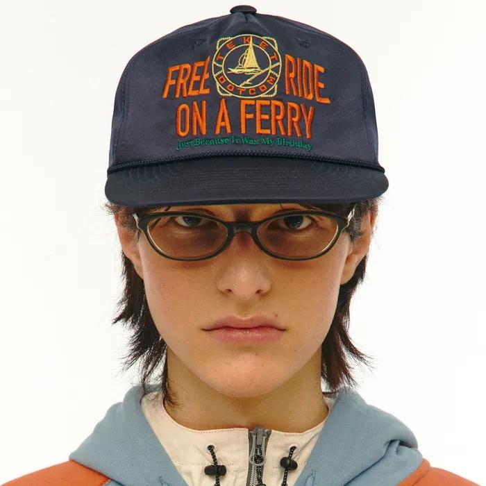 Ferry Satin Cap Navy