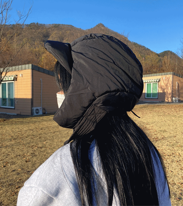 이버라킴 당일출고가능[남녀공용] 패딩 스트링 캡 귀도리 귀마개 귀달이 끈 버킷햇 모자 스키 방한 바라클라바 군밤