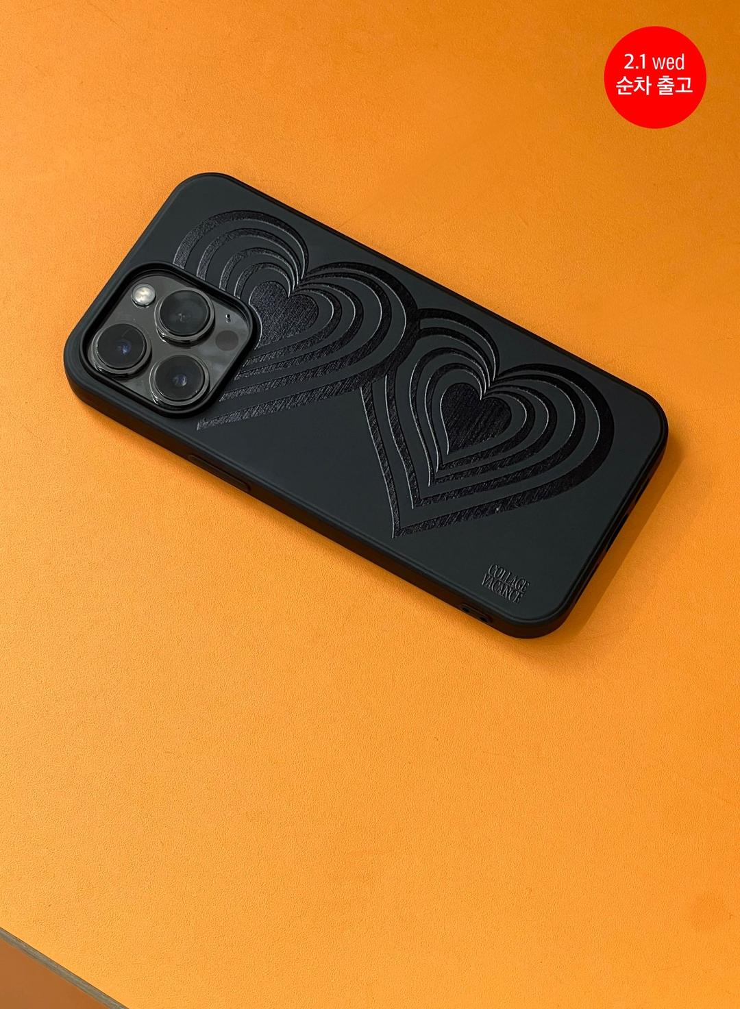 [2/1 순차출고] Stripe Heart Soft Case (2type)