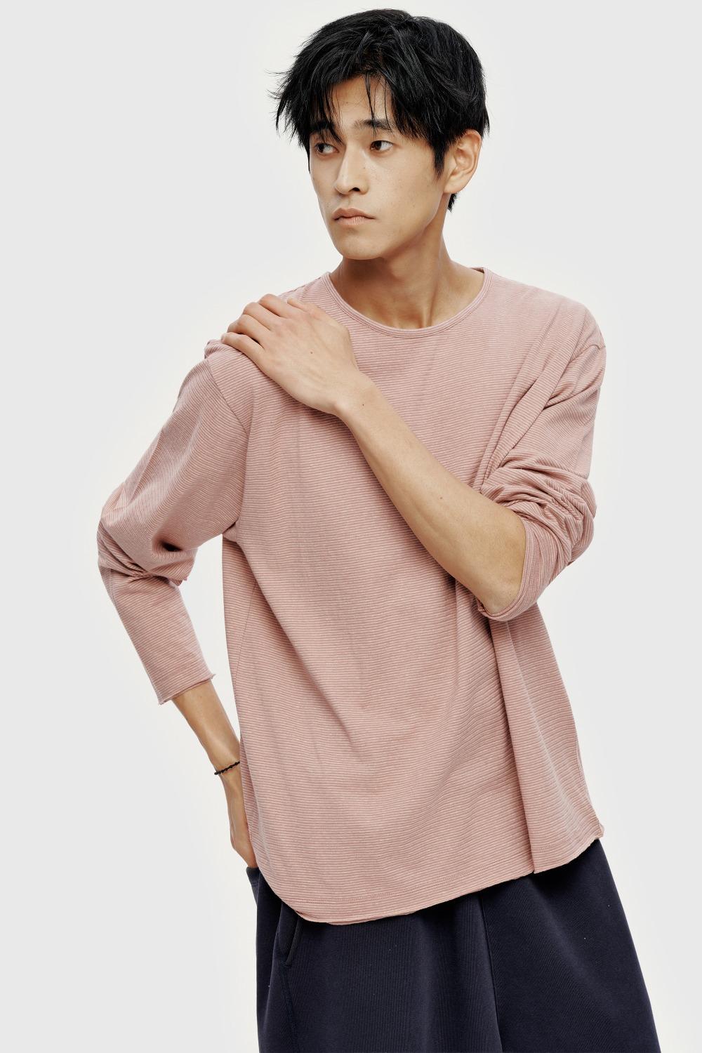 Cut-off Round-neck L/S T-shirt (3/6 예약발송)