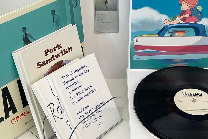 2colors 2칸 북엔드 LP 선반 심플책꽂이 책정리