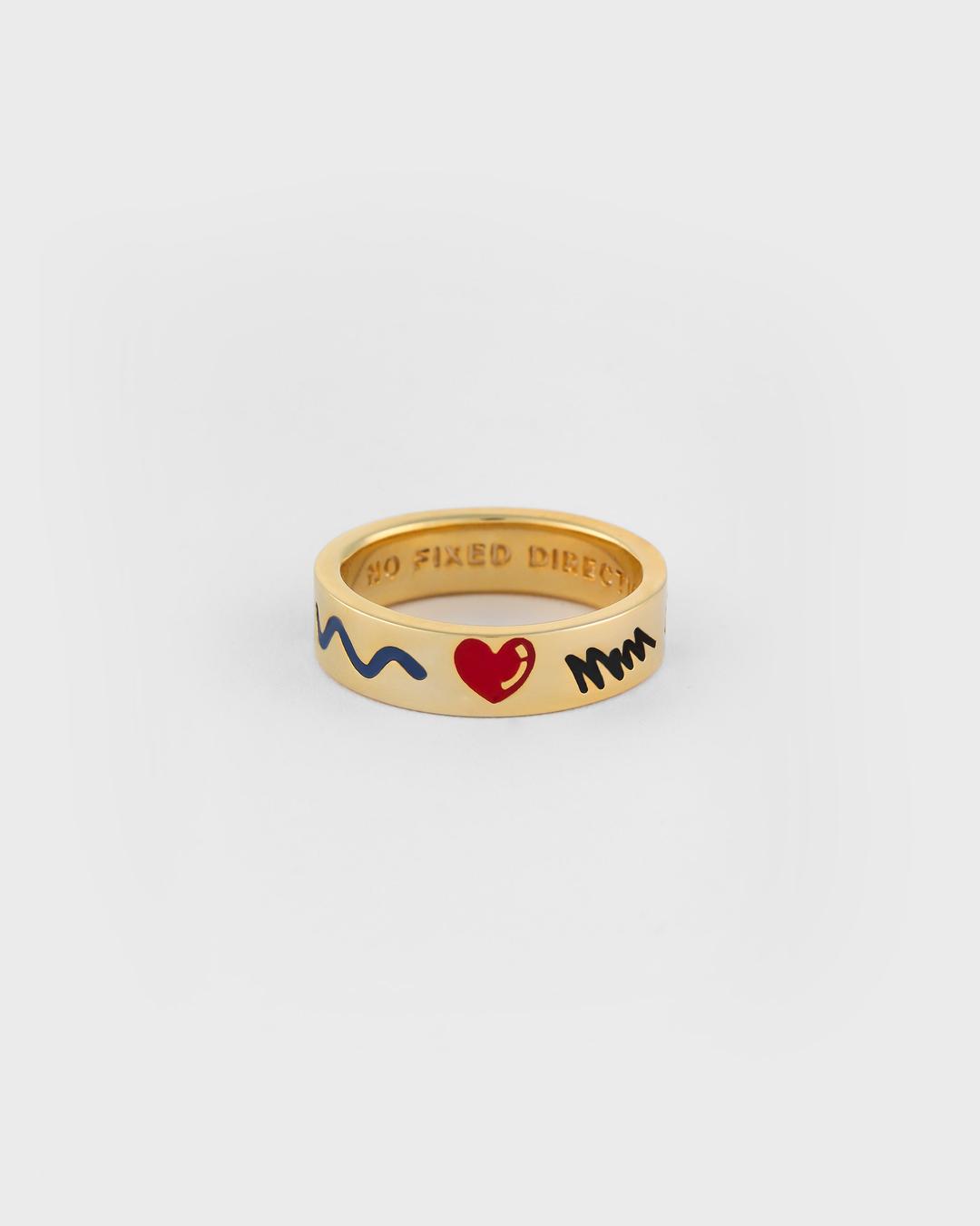 DOODLE RNG(6mm) SILVER925(18K GOLD PLATED)