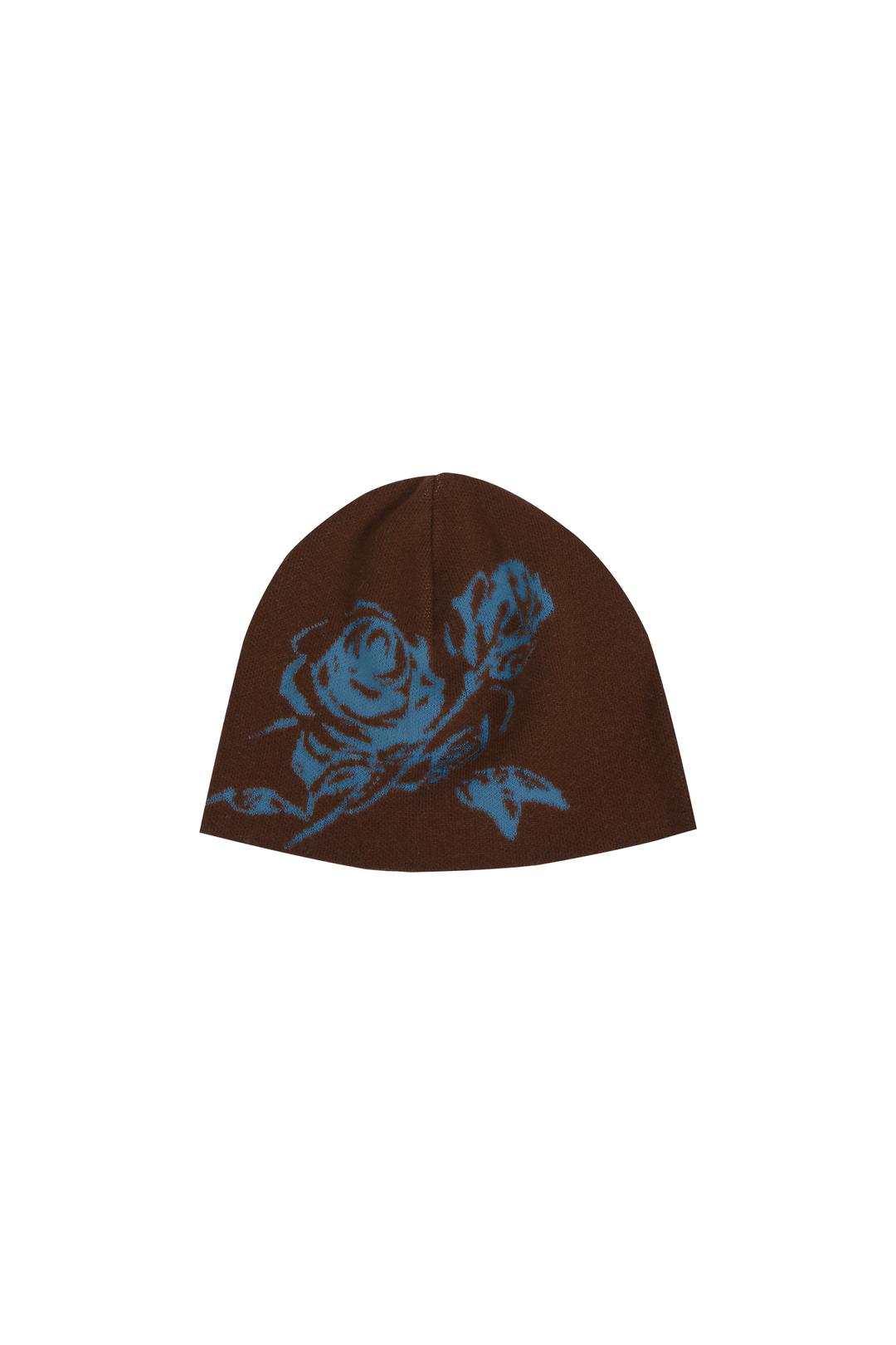 ROSE JACQUARD BEANIE #BROWN - 달링유어배드