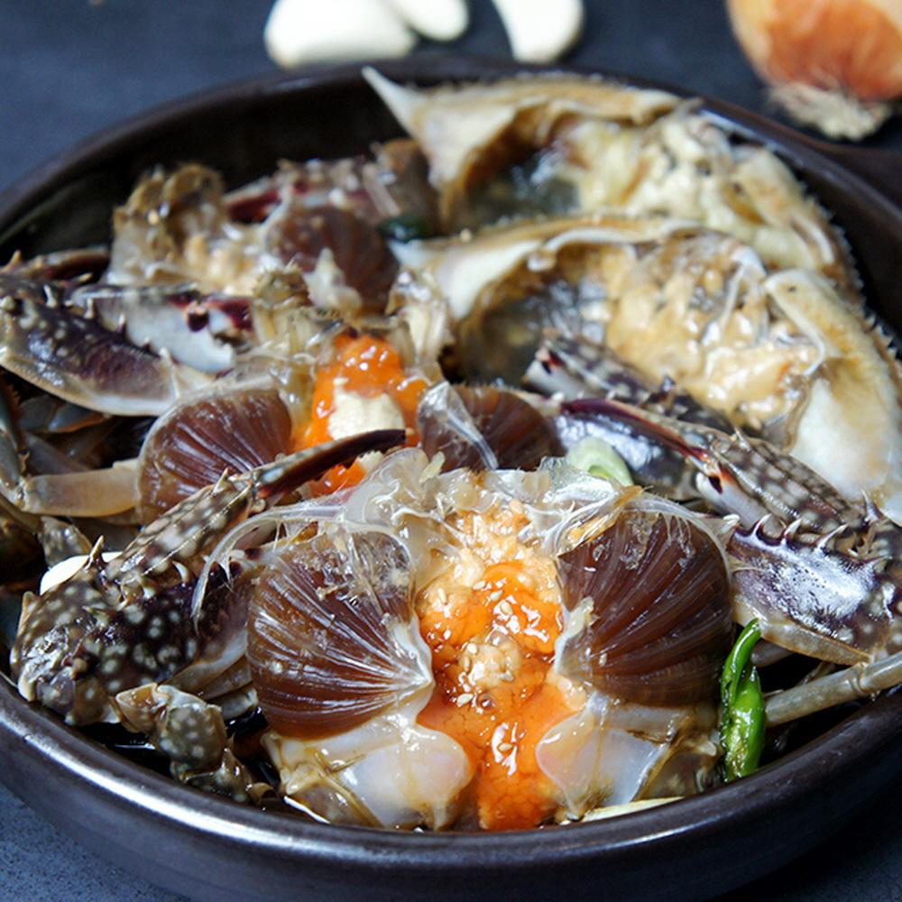 여수 간장게장(돌게장) 2kg 간장 꽃게장 2미(알배기)