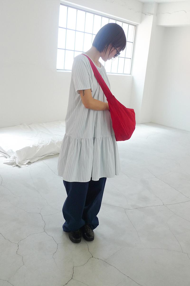 PERKY STRIPE FRILL DRESS