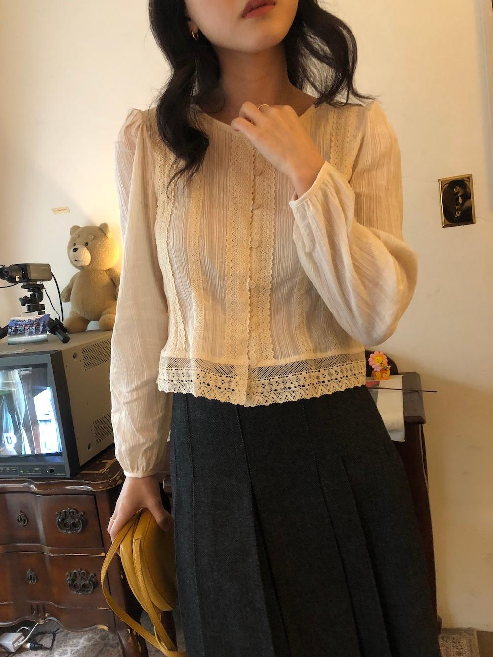 나탈리 레이스 블라우스