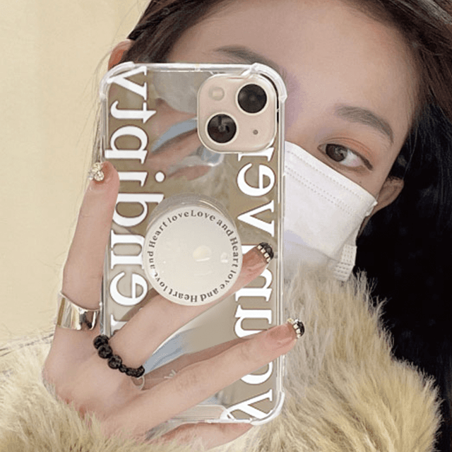 당일출고🚀그립톡 증정🖤레터링 미러 힙한 갤럭시 아이폰 케이스 A20 A12 A22 A53 A33 A32 A31 S20 S21 S22