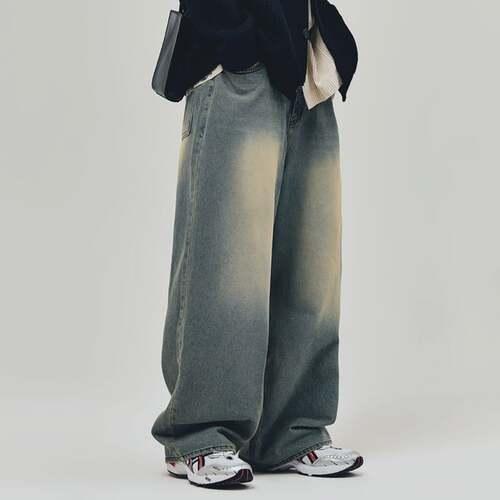 LA8615 어메이즈 플로우 와이드 데님 (SAND BLUE)