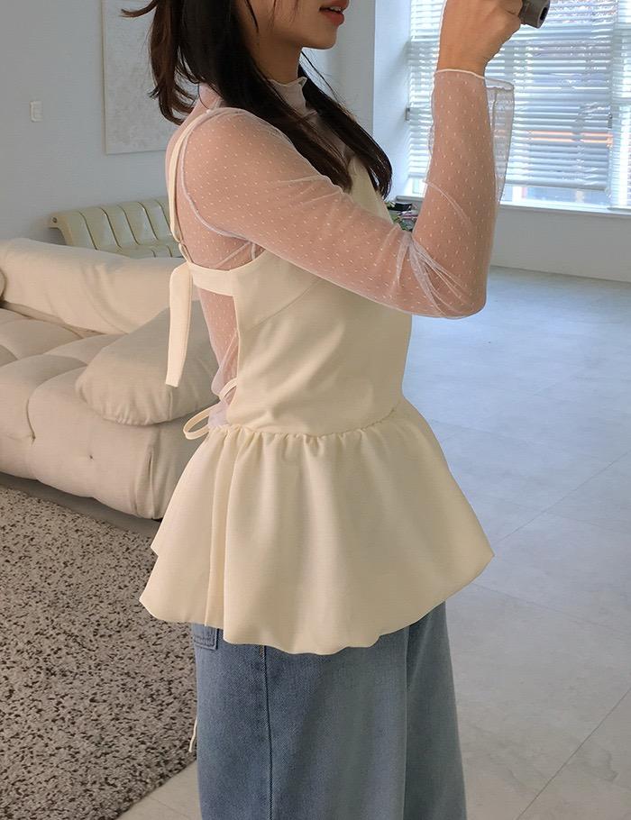 pumpkin layered bustier