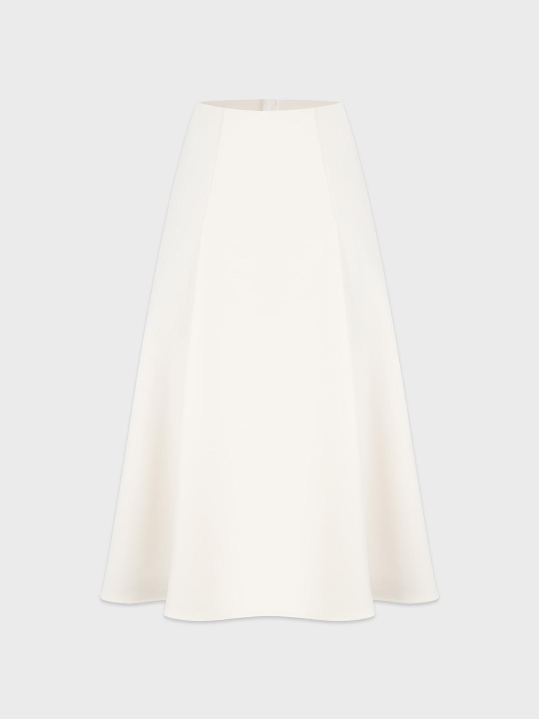 Neater Paneled Skirt Ivory