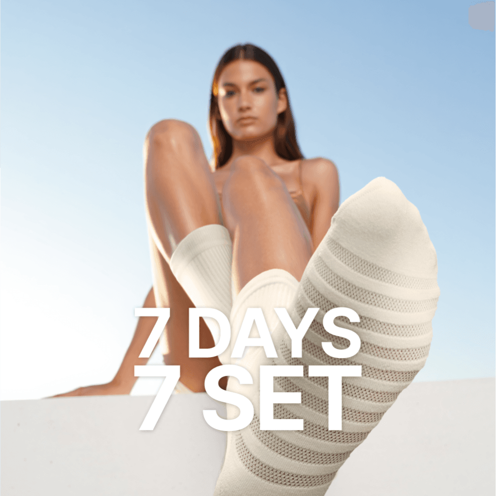 [7Days 7SET] 에어리쿨 크루 삭스