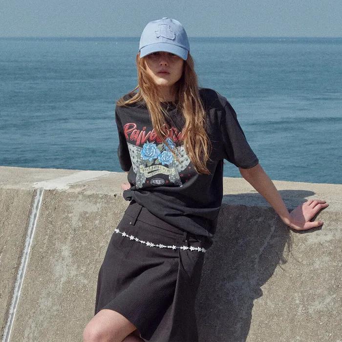 Dot Rose Graphic T-shirts VW6ME434_3color