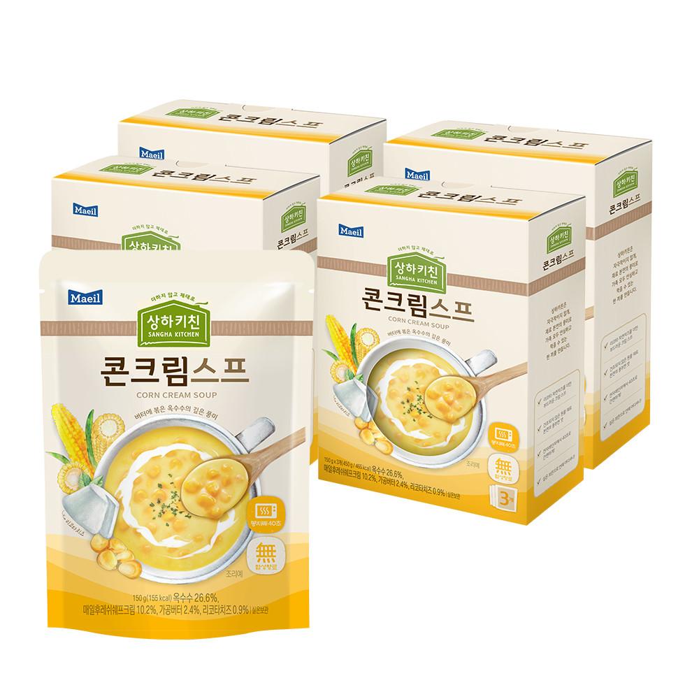 상하키친 콘크림스프 150g 12팩 [원산지:상세설명에 표시]
