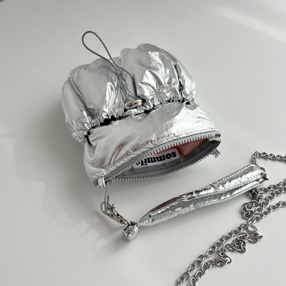 (28일 오후12시 오픈/ 7.2일 부터 순차 발송) _쉘 미니백 실버 (원단변경)