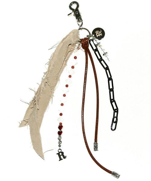 DENIM RAW CUTTING KEY CHAIN - BE