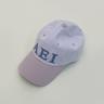 Aeiou Logo Lettering Cap Candy Bar Blue and Gray