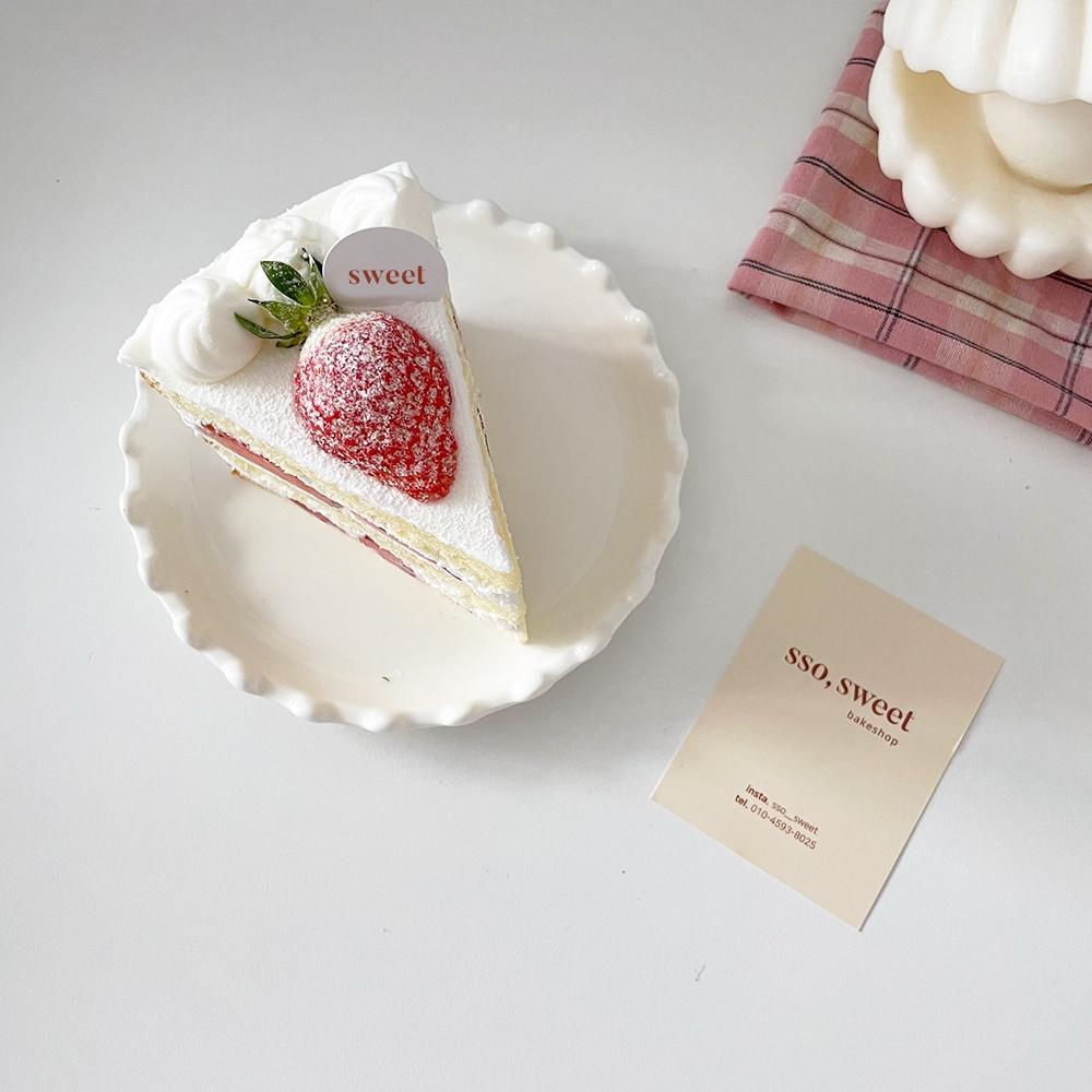 카페 케이크 픽 케익픽 디저트픽 원형 미니 케이크장식 제작 제이페이퍼