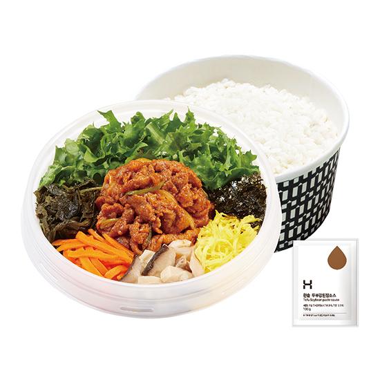 시골제육 두부강된장 비빔밥