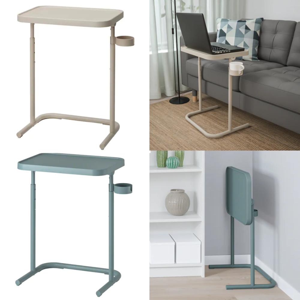 이케아 비에르코센 노트북 책상 테이블 스탠드 높이조절책상 소파테이블 1인용