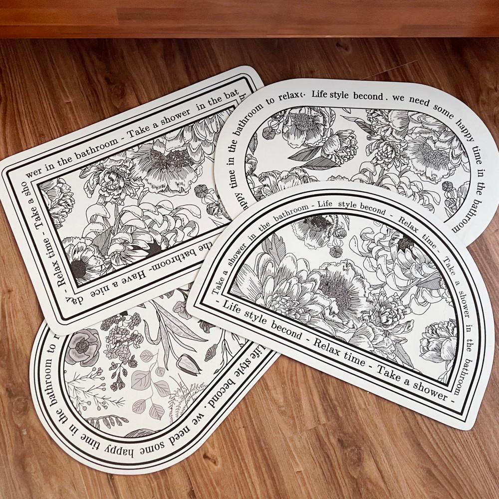 Becond 빨아쓰는 규조토 발매트 미끄럼방지 주방 욕실 화장실 모넷 발매트