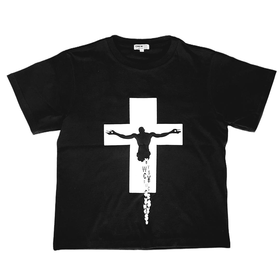 ￦3￦0N , WE WON  t-shirt / Black