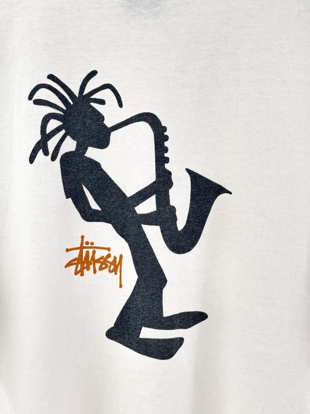 90's Stussy 'Jazz man' T shirt | 후루츠패밀리