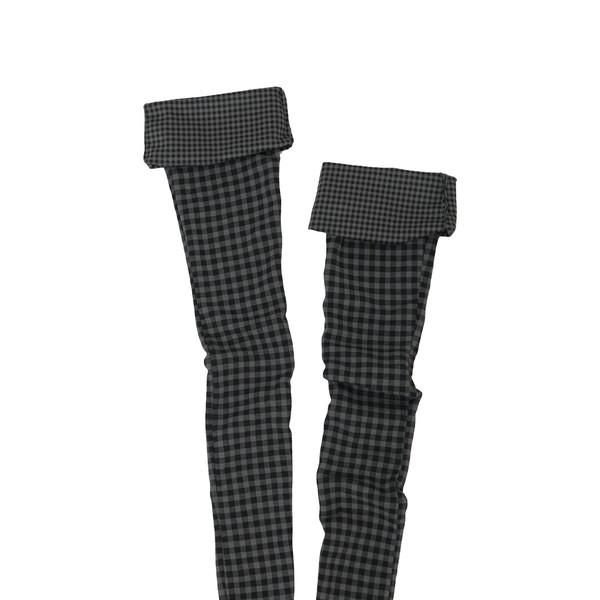double check high loose socks / black