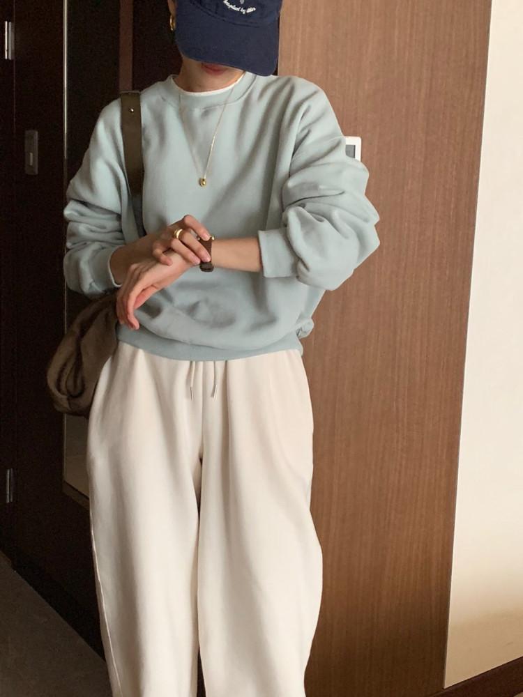 (민트,크림당일발송) 베이글 양기모 맨투맨 (8color)