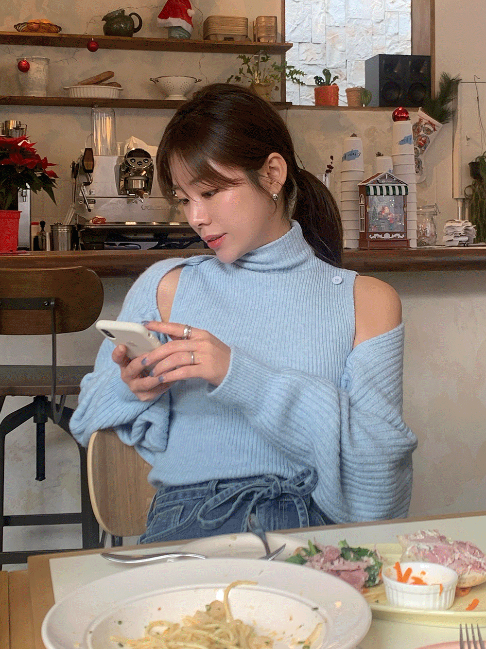 단추 볼레로 폴라 나시 세트 (4color)