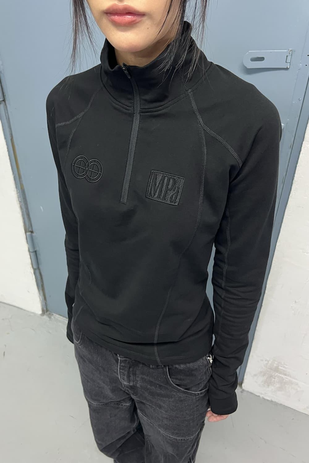 MPa SOFT-SHELL HALF ZIP WOMEN (BLACK) | 후루츠패밀리