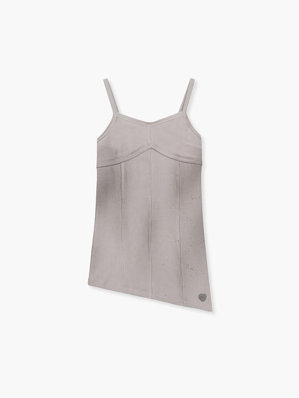 WASHED BUSTIER TOP_light grey