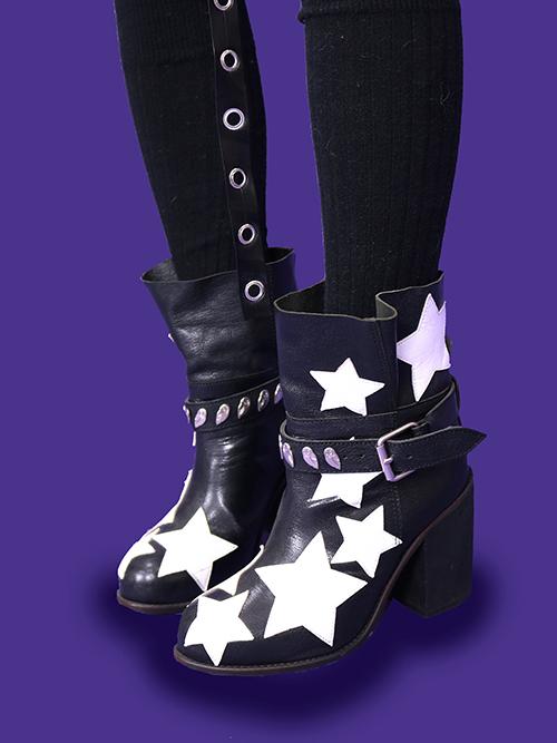 쿠오 [vintage] star boots (230size)