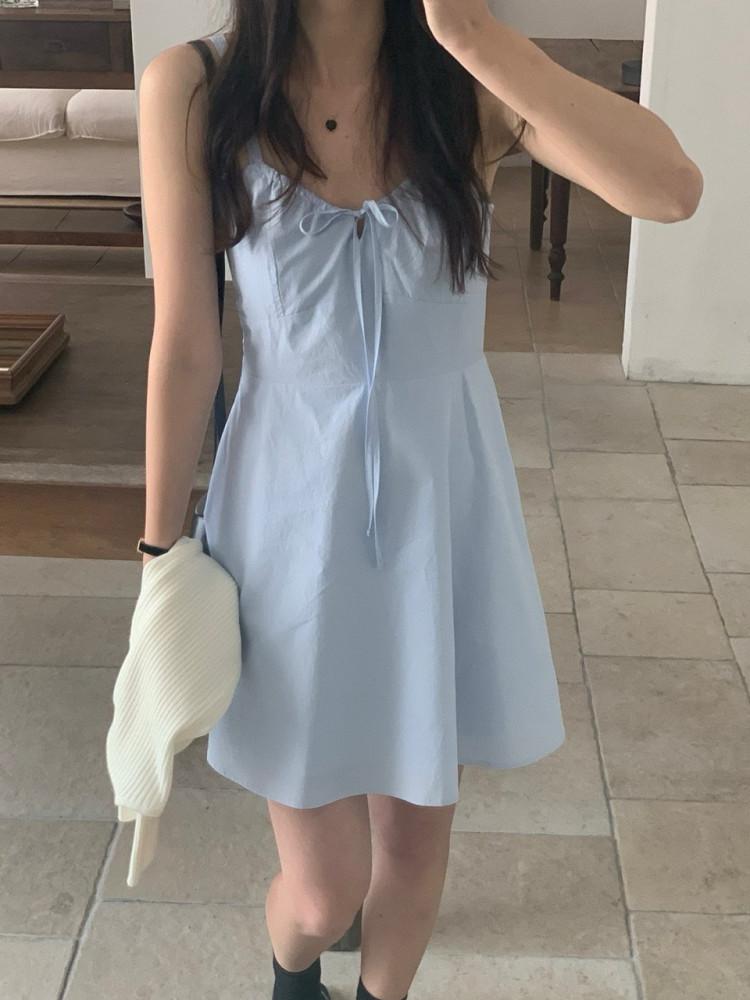 베르가못 디엔 스트링 나시 원피스 (3color)