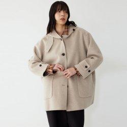 핸드메이드 후드 울혼방 하프코트(9175411981AR)