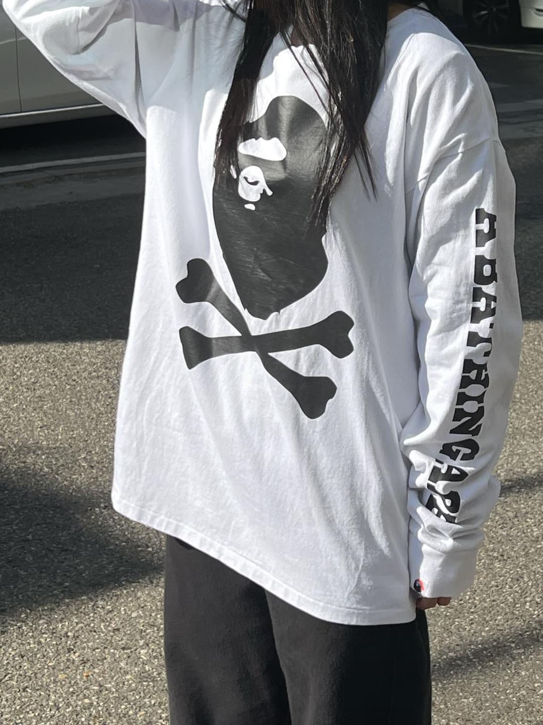 Bape Pirate White Long Sleeve | 후루츠패밀리