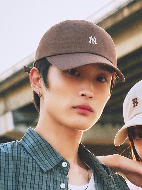 나노로고 언스트럭쳐 볼캡 NY (Brown)