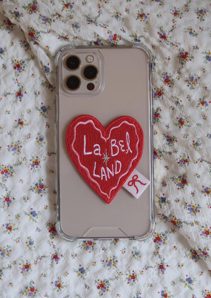 Heart Label Case (Red)