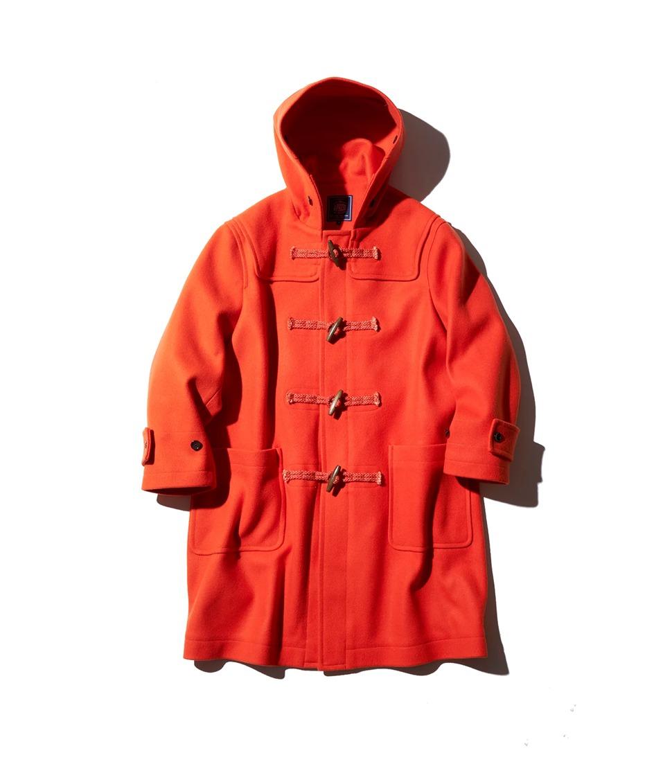 [J.PRESS]1/10 HARD MELTON DUFFLE COAT 'ORANGE’