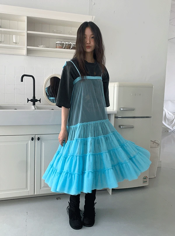 CANCAN LAYERED SKIRT DRESS (3C)