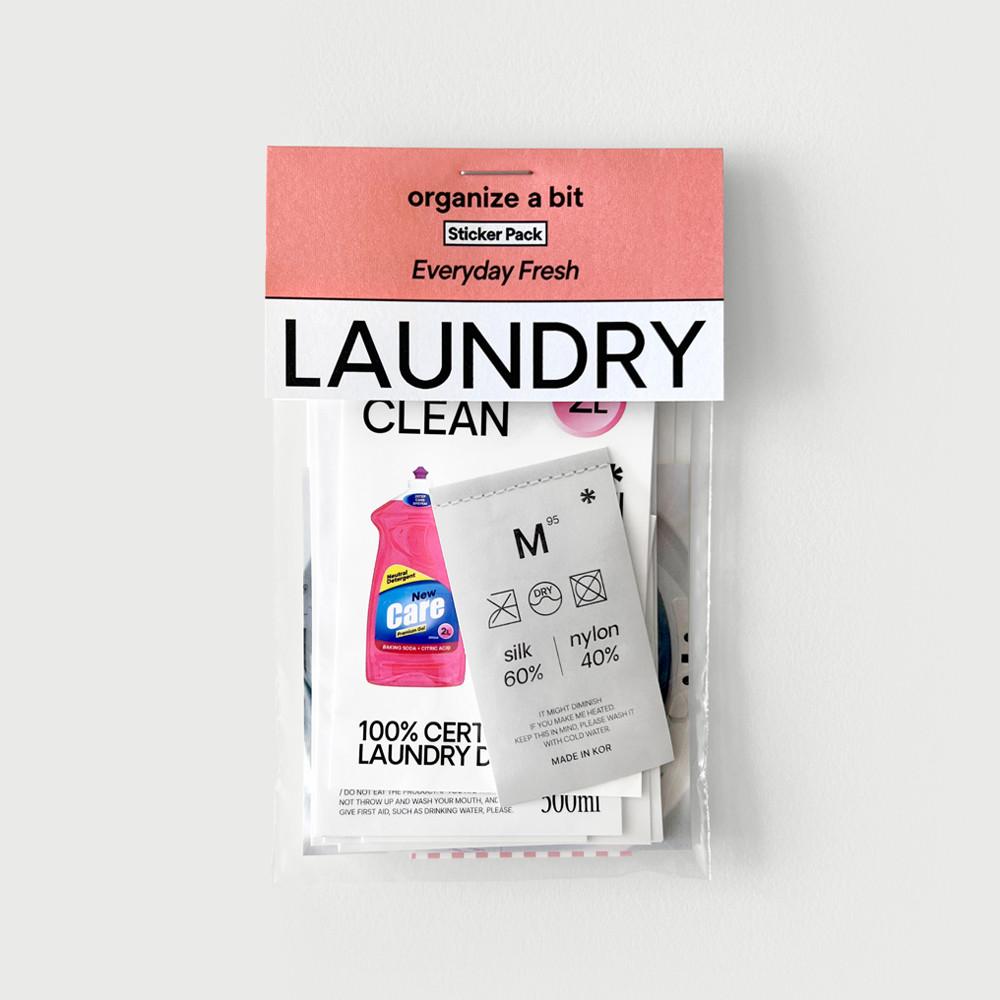 laundry pack 런드리 세탁 빨래 홈 스티커팩